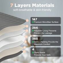 CYPNManta con Peso para Adultos 60 x 80 Pulgadas 15 Libras Manta de tamaño Individual Suave y refrescante para Dormir Manta Transpirable con abalorio de Vidrio Perfecta para 120 a 160Fashion - 213487845 - Ver 5