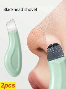 1PCS Nose & Face Blackhead Remover Tools Portable Tarvel Skin Care Essentials Deep Cleansing Silicon Non-Electric Professional Pore Cleaning Spatula Can Be Used With Mud Cream & Cleansing Oil Gentle Mild And Facial Scraper Gifts For Men And Women Skin Health Beauty Accessories - 彩色 - 查看 12