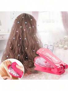 Diamond Hair Gem Stamper Kit - 180 Crystal Rhinestone Bling Hair Applicator Starter Set, DIY Hair & Accessory Bedazzler Tool, Sparkly Styling Gift For All Hair Types - Multicolor - View 8