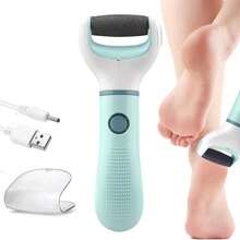 Limador de pies inalámbrico recargable por USB, removedor portátil a prueba de agua para callosidades, tratamiento de talones agrietados y herramientas de cuidado de los pies - Multicolor - Ver 5