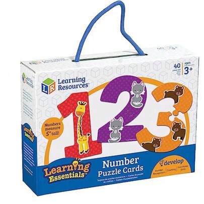 CYPNLearning Resources Rompecabezas de Números Desarrolla el Reconocimiento de Numeros Rompecabezas para Niños 40 Piezas Edades 3Fashion