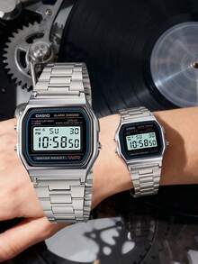 Casio Men's Classic Design Electronic Watch With Adjustable Buckle - Grey - View 5