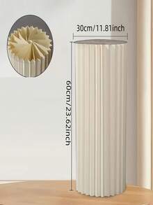1/3/4pcs Paper Board Pedestal Stand, Foldable Column Stand, Wedding Prop, Floor Display Pillar, DIY Base Box With Round Top Foldable Paper Tube Column Base, Material: Paper, Load Bearing Capacity: 20kg - Multicolor - View 3