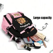 Cute Capybara Anime Backpack Suitable For Women & Men, Travel & Daily Use - Lightweight & Backpack With Adjustable Straps, Zipper Closure, Bookbag, (Comfortable Bag), Large-Capacity Multi-Layer Pencil Case, Back To School Supplies Essentials Office Supplies Valentine's Day Gifts - Multicolor - View 2