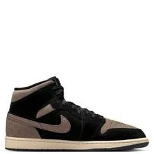Men's Jordan 1 Mid SE Black/Olive Grey-LT Wild Mango (IB7110 002) - 黑色 - 查看 3