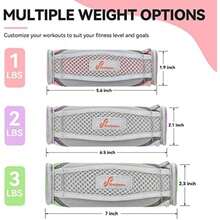 Sportneer Juego de pesas de mano extraíbles, peso de 6 (1 libra, 2 libras, 3 libras cada paquete) juego de mancuernas suaves para mujeres y hombres, mancuernas para caminar con correa de mano para(default) - Multicolor - Ver 6