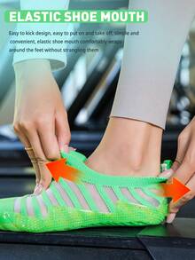 TOLLN 1 Pair Men's Soft Bottom Breathable Fitness Gym Treadmill Shoes