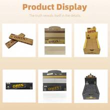 24 包 OHIS 高级 110MM 经典超薄卷烟纸，每包 32 张卷烟纸和 32 个滤嘴；天然木浆慢燃，深受手工卷烟爱好者的喜爱，也是母亲节、父亲节、情人节、圣诞节和其他重要节日的绝佳礼物选择。