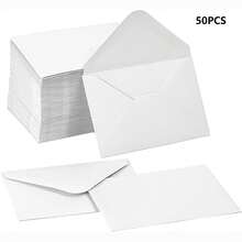 10/50/100pcs Gift Card Envelopes, 4 X 2.75 Inch Mini Envelopes, 120gsm Small Paper Business Gift Card Sleeves, Bulk, Compact Greeting Card Envelope Pockets, Suitable For Invitations - A - View 17