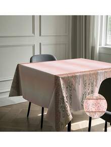 1 pieza Mantel rectangular de color rosa claro, adecuado para fiestas de cumpleaños de niñas, celebraciones de cumpleaños de damas, aniversarios, mantel decorativo, suministros para fiestas de cumpleaños - Rosa Pálido - Ver 7