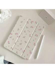 镜面花卉图案二合一亚克力镜面三折支架保护套，适用于 iPad 10.2/Air4/5/Pro11/10th/10.9/9.7 - 彩色 - 查看 1