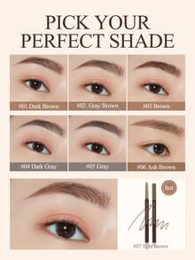 ETUDE 2-In-1 Waterproof & Smudge-Proof Eyebrow Pencil - #04 Dark Gray - View 5