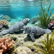 Mô hình cá nốt sần dễ thương in 3D bằng nhựa, tượng trang trí để bàn, đồ trang trí ngày lễ. - Nhiều màu - Xem 10