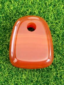 1pc 23mmx30mm Natural Stone Padlock Pendant For Jewellery Making-Trapezoidal Rose Quartz&Green Aventurine&Carnelian&Lapis Lazuli Pendant Suitable For DIY Necklaces, Bracelets And Other Jewellery.Essential For Handicraft Enthusiasts - Multicolor - View 13