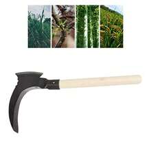 CYPNAsixxsix Hoza Weeding Acero Alto de manganeso Doble guadaña jardinería multipropósito Hierba de Maldito Hoz de  portátil para Senderismo de jardinería de Caza al Aire Libre 2Fashion - 213471723 - Ver 5