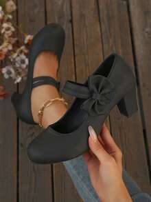 女士高跟鞋 - 黑色 - 查看 4