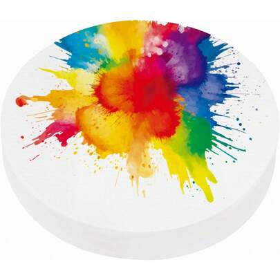 30 Sheets Cotton Watercolor Paper Round 140lb/300 GSM Cold Press Water Coloring Paint Paper For Art Painting Watercolor Drawing Artist, 4 Inch