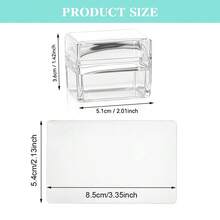 2pcs Wipeable Silicone Stamp With Scraper Set, High-Precision Multi-Functional Transfer Plate, Nail Art Tool - Suitable For Both Salons And Personal Use - Clear - View 11