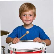 Drume tambor para s de 11 pulgadas con mazo y correa instrumento musical de tambores maricones juguete para s cumpleaños navideña - comosemuestra - Ver 4