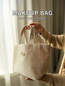 Dior Christmas Series Lunch Bag Handbag, High-End Casual Minimalist Large Capacity - Gold - View 5