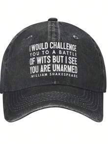 I Would Challenge You To A Battle Of Wits Prints Unisex Baseball Cap Outdoor - Color 2 - View 1