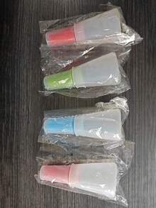 1个便携式硅胶油瓶，适用于烧烤油刷、糕点烘焙、户外烘焙烧烤，带盖硅胶油刷，耐热硅胶油瓶，户外烧烤刷，烘焙工具，家用厨房工具，硅胶刷，油刷，炊具，厨房小工具，厨房用具 - 彩色 - 查看 12