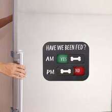 1个宠物喂食提醒吊坠，狗狗喂食追踪器：早晚提醒，宠物喂食时间表 - 木质猫狗喂食提醒宠物木质吊坠创意猫狗喂食提醒吊坠（非冰箱贴） - 0 - 查看 4