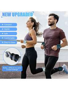 Ankle Weights Set Of 2 (1 Lb/2 Lb/3 Lb Each) Adjustable Wrist Weights For Women Men Wearable Arm Leg Weight For Pilates, Running, Walking, Workout, Yoga,39832591 - 灰色 - 查看 2