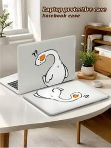 1 Piece, Quirky Duck Design | Frosted Acrylic Ultra-Thin Laptop Case | Compatible With Air13 2025/Pro16 M3 M2 | Fingerprint-Resistant, Shockproof, And Heat-Dissipating | An Essential Protective Case For Office And Study Use. - Multicolor - View 7