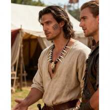 Collar cruz cuervo vikingo dientes hueso salvaje bárbaro halloween cosplay joyería alternativa - Estilo Raven White - Ver 6