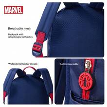 Disney Marvel Spiderman Backpack, Cartoon Breathable Ultra-Light Large Capacity Multi-Layer Outdoor Rucksack - A - View 4