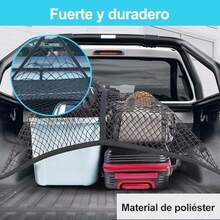 Red para Equipaje, Red de Carga, Red para Pick Up de 1,1 x 1,1 m a 2,0 x 2,0 m, con 6 Clips para camioneta, elstica, Red de Almacenamiento Mosquetn de Techo SUV Coche Camin - como se muestra en la figura - Ver 4
