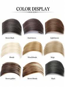 4-Inch Top Pad Hair Piece Wig For Women, One-Piece, Two-Clip, Invisible And Seamless, Small-Sized, For Hair Loss Compensation - Multicolor - View 6
