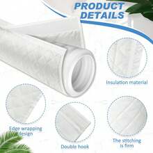 Portable Insulating Sleeve For Air Conditioning Hose - Compatible With 5 To 5.9 Inch Hoses, Includes Fasteners