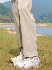 Quần dài nam thường ngày, kiểu dáng mùa thu mới, quần cargo chiến thuật, quần soft shell leo núi. - Màu kaki - Xem 3