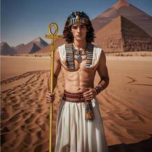 VZQI 64 In Handheld Staff Prop Egyptian Ankh Walking Scepter Pimp Cane Costume Accessory - Gold - View 5