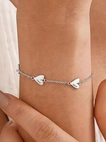 1PC [Customized] Personalized Love Name Bracelet, Stainless Steel Bracelet, Customizable 1-3 Names, Women's Bracelet, Jewelry Women, Family Bracelet, Customized Gift, Suitable For Gifting And Daily Wear, Valentine's Day, Eid Al-Fitr, Mother's Day, Back-To-School Season Gifts, Personalized Bracelet - Multicolor 2 - View 10