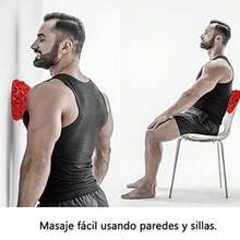 Paquete de 2 - Bolas de Yoga para Masaje de Pies, Bolas de Masaje de Pies con Pinchos, para Fascitis Plantar para La Presin de Los Pies, Molestias y Alivio del Dolor para Pilates Yoga (Rojo) - como se muestra en la figura - Ver 8