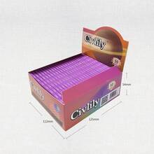 新土星牌大号慢燃漂白厕纸，50张装天然木浆纸（每张32张），长12.5厘米*宽11.2厘米*高5.4厘米，手工制作，适合成人使用，超薄无异味，质地细腻，纯木浆，礼盒包装，适合作为圣诞节、新年、感恩节、情人节的礼物，设计精美。 - 白色 - 查看 2