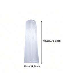 1pc Long Wedding Dress Dust Cover Bag, Bridal Gown Storage Bag - Multicolor - View 3