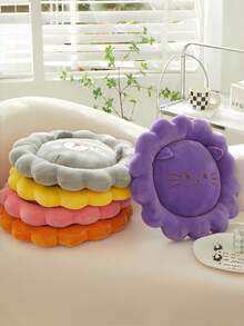 2026新款可爱卡通芯沙发垫，汽车坐垫，办公电脑椅垫，学生椅垫，毛绒保暖椅垫，四季皆宜，情人节礼物，适合卧室和客厅。游戏椅坐垫，办公椅坐垫，汽车坐垫，椅子靠枕。 - 橘色 - 查看 2