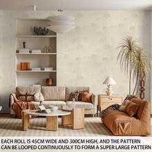 1pc Semi-Circle Textured Fan-Shaped Peel And Stick Wallpaper, Suitable For Boys/Girls Room, Bedroom, Living Room, Furniture Renewal, Home Wall Decor, Removable Waterproof Vinyl PVC Material For Home, Dorm, Rental, Available In Large And Small Sizes - 0044+XHQZ - View 4