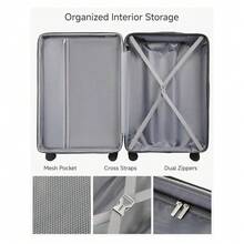 1pcs/3pcs 20/24/ 28 Inch Luggage Set Expandable Hard Shell Suitcase With Spinner Wheels The Needs Of The Whole Family On Vacation Travelers' Vacation Essentials