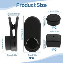 2 In 1 Pool Chalk Holder With Round Square Heads, Magnetic - Billiards Chalk Clip Cue Tips, Essential Billiards Pool Accessories To Keep Chalk Handy, Pool Hall Use - Initial - View 3