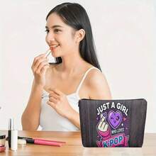 Mattel A Stylish Makeup Bag Designed For K-POP Fans, Featuring A Lightweight Zip Design Suitable For Travel And Daily Use - A Multifunctional Storage Pouch That Can Hold Stationery, Medications, And Additions - An Ideal Gift Choice, Perfect For Souvenirs - Multicolor - View 7