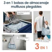 CYPNTravel Inspira Bolsa de Vacío para Viaje Correa Ajustable para Mochila Compresión Reutilizable IP67 Impermeable Ahorra Espacio en Maletas/Mochilas Gris 2 Pieza + BombaFashion - 226999797 - Ver 3