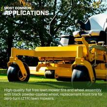 CYPNMARASTAR 00232 - Montaje de neumático y rueda de ajuste universal de 11 x 4.00-5 neumáticos de repuesto para cortacésped de giro cero banda de rodadura suave kit adaptador incluidoFashion - 227160929 - Ver 8