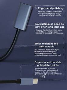 Type-C 转 HDTV 4K 高清适配器线，高清转换线，适用于智能手机、电脑和显示器屏幕镜像。（购买前，请确保您的设备规格支持 HDTV 连接）。