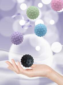 1 pieza Bola de masaje de punto de activación sólida de 4,5 cm, bola de yoga y fitness para relajación muscular, bola de fisioterapia texturizada para liberación miofascial de todo el Body - Multicolor - Ver 5