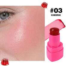 HANDAIYAN Heart-Shaped Jelly Blush Stick - Long-Lasting Color, Moisturizing, Contouring & Highlighting, Evens Skin Tone, 2-In-1 Lip & Cheek Blush, Rosy Girly Style, Suitable For Beach, Camping, Outdoor Activities, School/Campus Events And Festivals - Unleash Colorful Charm And Ambiance! - Multicolor - View 14